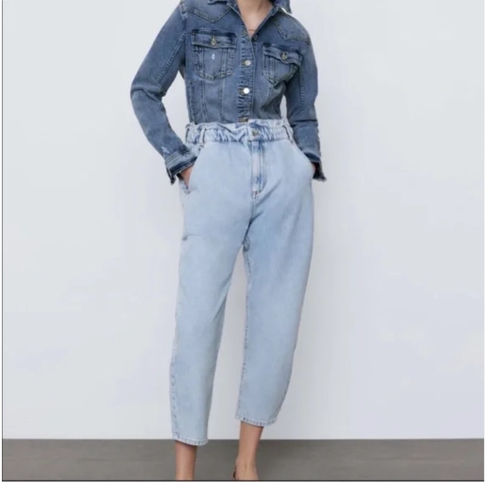 Zara High Waisted Paperback Jeans